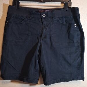 Gloria Vanderbilt Black Womens 12 Shorts 260739